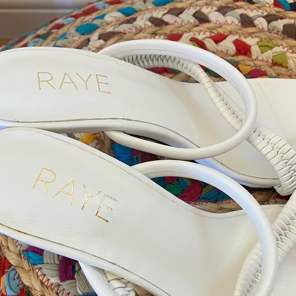 NWT RAYE White Braided Strap Heels - Picture 3 of 5